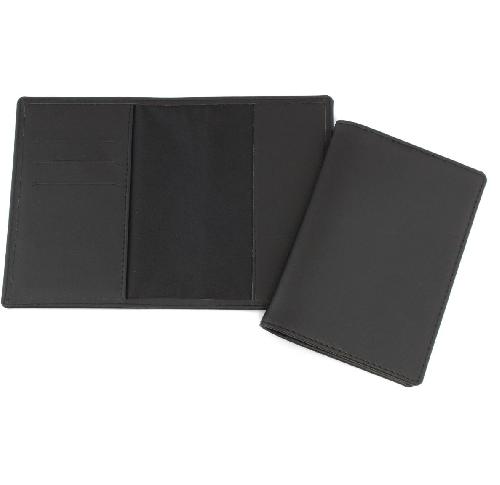 Hampton Black Leather Passport Wallet
